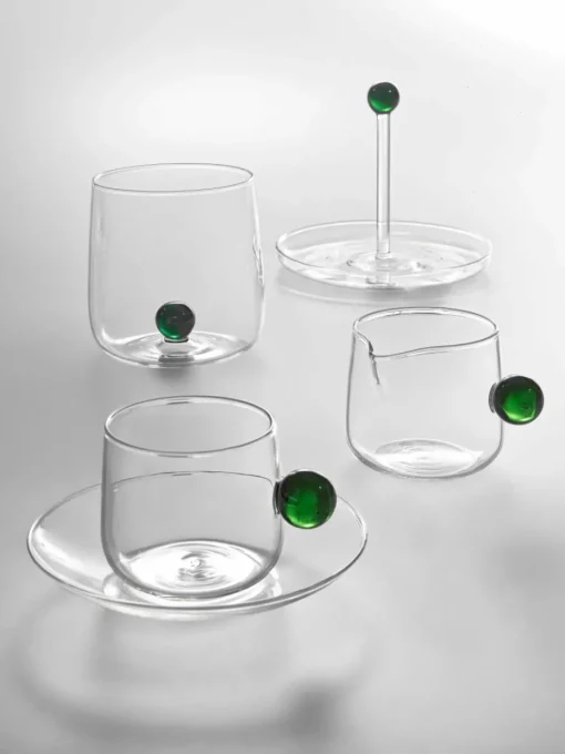 Mondgeblazen waterglazen Bilia van borosilicaatglas, 6 stuks