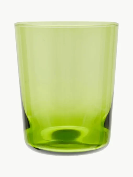Mondgeblazen waterglazen Diseguale, set van 6