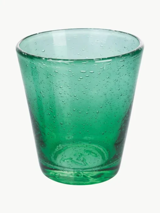 Mondgeblazen waterglazen Cancun met bubbles, 6-delig