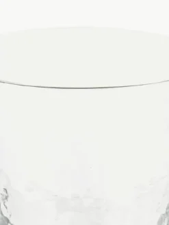 Mondgeblazen waterglazen Hammered, 4 stuks