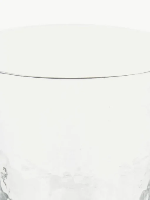 Mondgeblazen waterglazen Hammered, 4 stuks