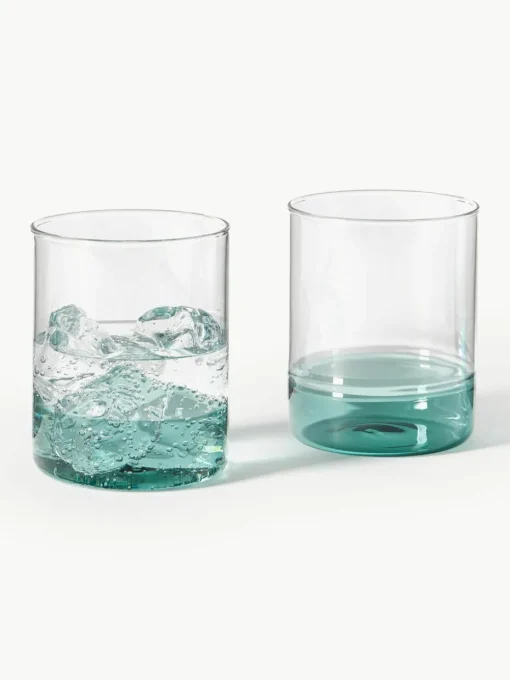 Mondgeblazen waterglazen Kiosk, 6 stuks
