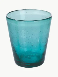Mondgeblazen waterglazen Cancun met bubbles, 6-delig