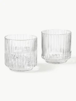 Mondgeblazen waterglazen Aleo, 4 stuks