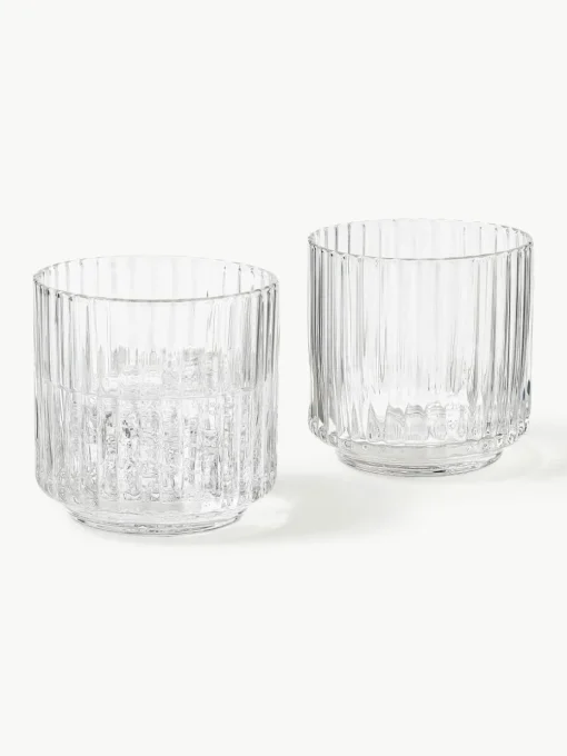 Mondgeblazen waterglazen Aleo, 4 stuks
