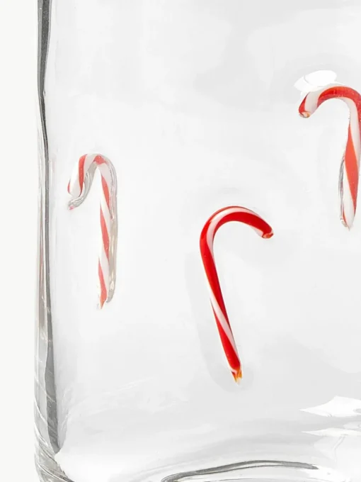 Mondgeblazen waterglazen Candy, 4 stuks