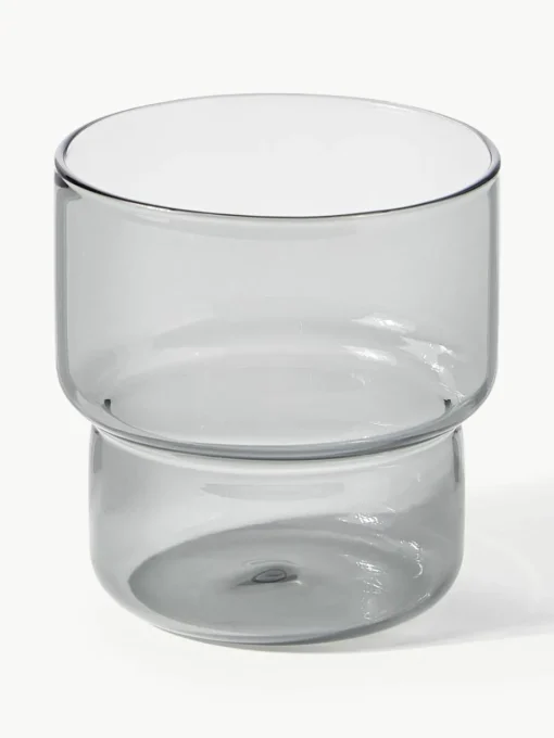 Mondgeblazen waterglazen Gustave, 4 stuks