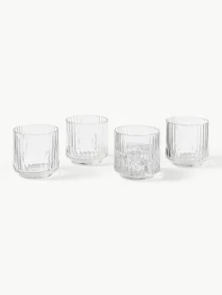 Mondgeblazen waterglazen Aleo, 4 stuks