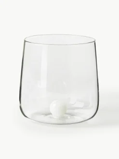 Mondgeblazen waterglazen Bilia van borosilicaatglas, 6-delig