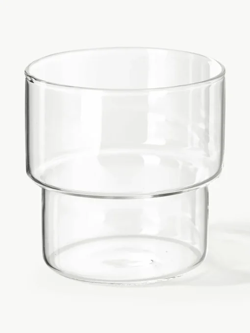 Mondgeblazen waterglazen Gustave, 4 stuks