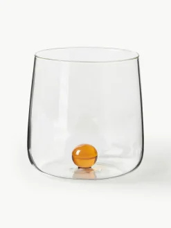Mondgeblazen waterglazen Bilia van borosilicaatglas, 6-delig