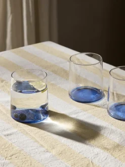 Mondgeblazen waterglazen Hadley, 4 stuks