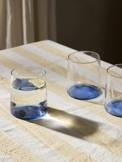 Mondgeblazen waterglazen Hadley, 4 stuks