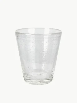 Mondgeblazen waterglazen Cancun met bubbles, 6-delig