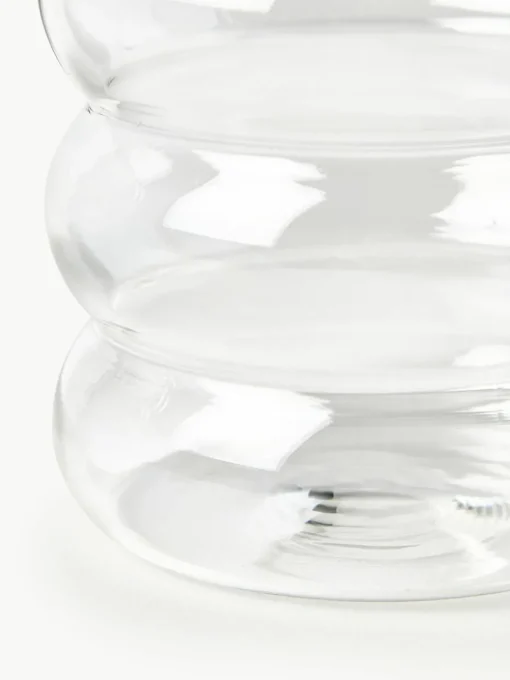 Mondgeblazen waterglazen Bubbly, 4 stuks
