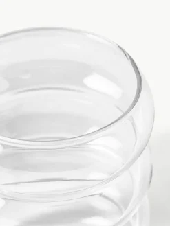 Mondgeblazen waterglazen Bubbly, 4 stuks
