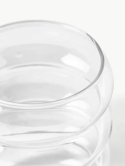 Mondgeblazen waterglazen Bubbly, 4 stuks