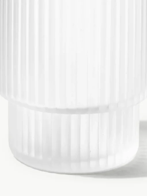 Mondgeblazen waterglazen Ripple met groefreliëf, 4-delig