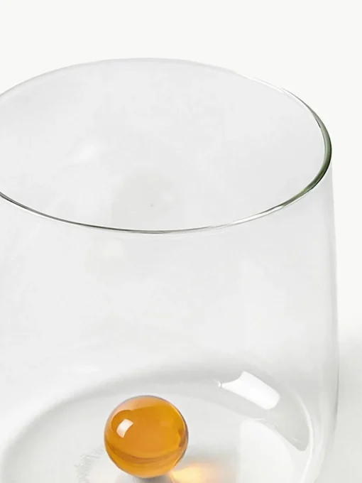 Mondgeblazen waterglazen Bilia van borosilicaatglas, 6-delig