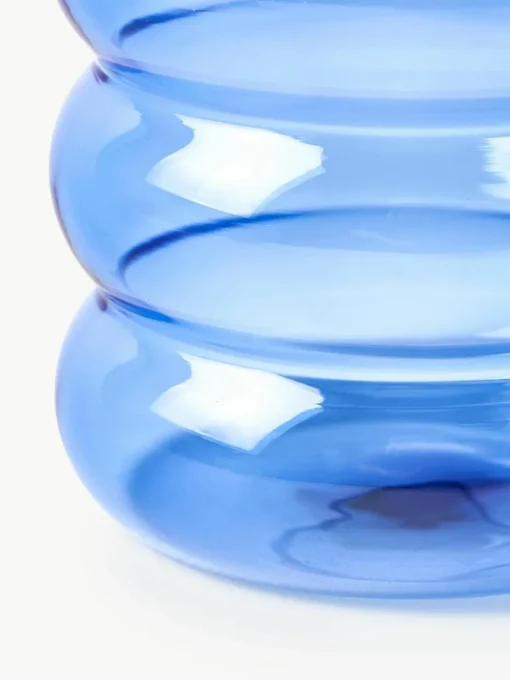Mondgeblazen waterglazen Bubbly, set van 4