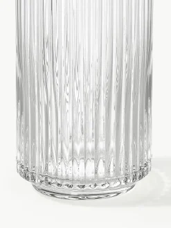 Mondgeblazen waterkaraf Aleo met goudkleurige rand, 1 L