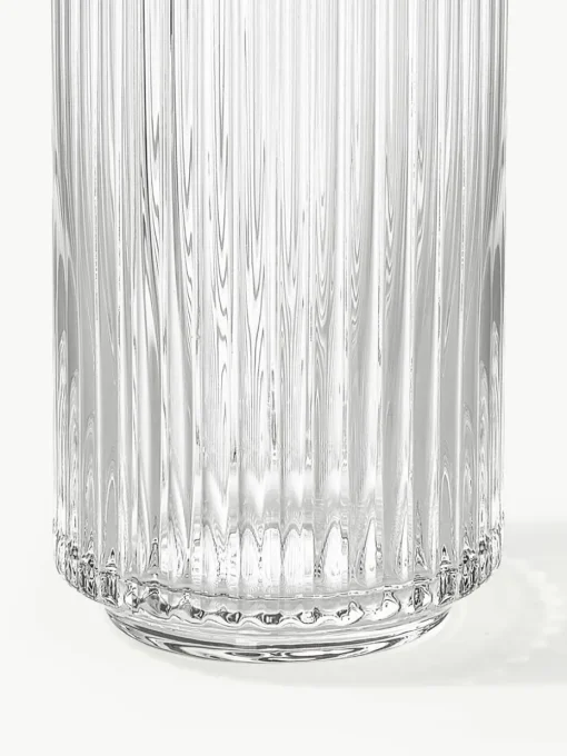 Mondgeblazen waterkaraf Aleo met goudkleurige rand, 1 L