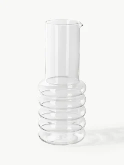 Mondgeblazen waterkaraf Bubbly, 1.1 L