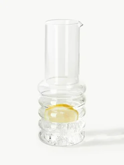 Mondgeblazen waterkaraf Bubbly, 1.1 L