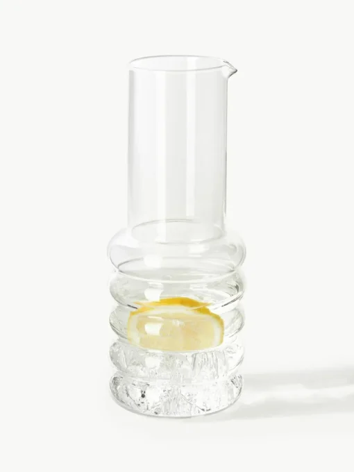 Mondgeblazen waterkaraf Bubbly, 1.1 L