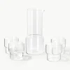 Mondgeblazen waterkaraf Gustave met waterglazen, set van 5