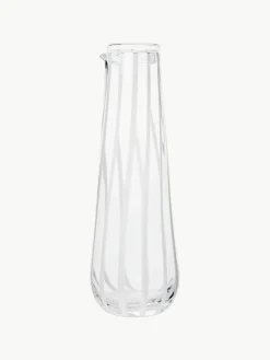 Mondgeblazen waterkaraf Stripe, 800 ml