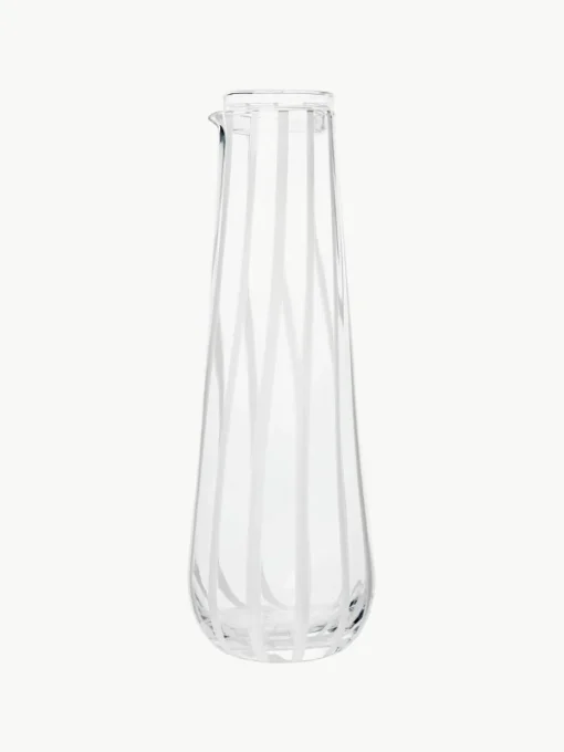 Mondgeblazen waterkaraf Stripe, 800 ml