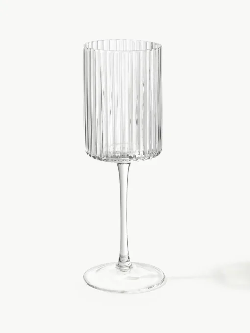 Mondgeblazen wijnglazen Aleo, 4 stuks