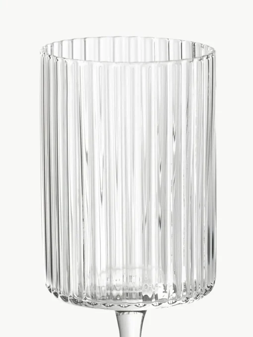 Mondgeblazen wijnglazen Aleo, 4 stuks