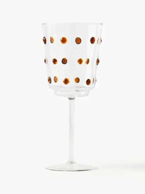 Mondgeblazen wijnglazen Nob van borosilicaatglas, 2 stuks