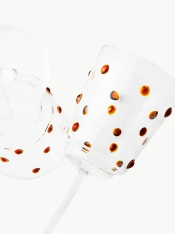 Mondgeblazen wijnglazen Nob van borosilicaatglas, 2 stuks