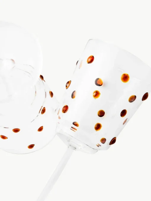 Mondgeblazen wijnglazen Nob van borosilicaatglas, 2 stuks