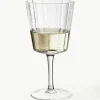 Mondgeblazen wijnglazen Scallop Glasses met groefstructuur, 4 stuks