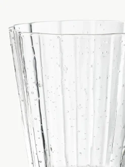 Mondgeblazen wijnglazen Scallop Glasses met groefstructuur, 4 stuks