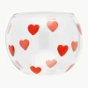Mondgeblazen windlicht Classic Love