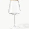 Mondgeblazen witte wijnglazen Ellery, 4 stuks