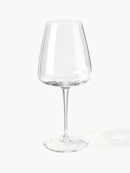 Mondgeblazen witte wijnglazen Ellery, 4 stuks
