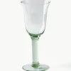 Mondgeblazen witte wijnglazen Corsica, 6 stuks
