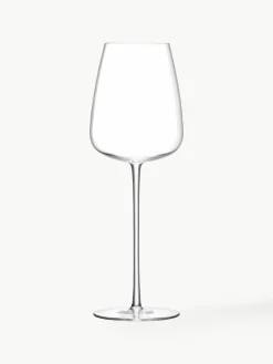Mondgeblazen witte wijnglazen Wine Culture, 2 stuks