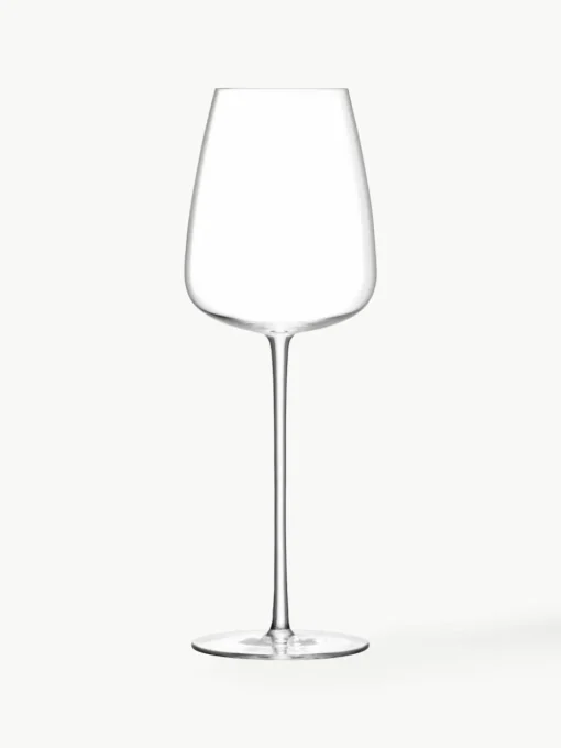 Mondgeblazen witte wijnglazen Wine Culture, 2 stuks