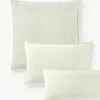 Mousseline kussenhoes Jasmina met bloemmotief