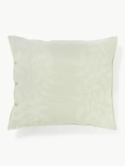 Mousseline kussenhoes Jasmina met bloemmotief