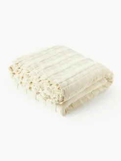 Mousseline sprei Bethany met franjes
