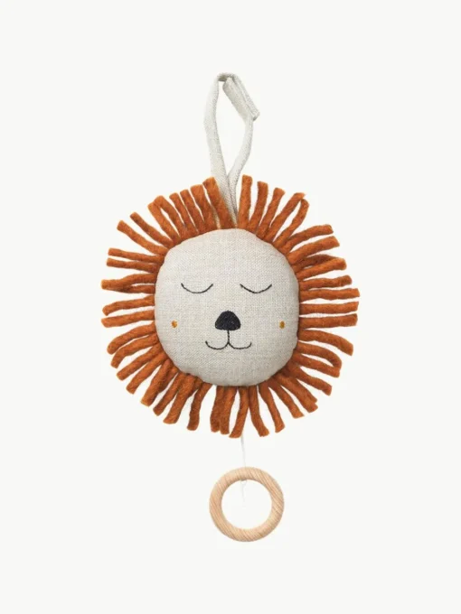 Muziekmobiel Lion van linnen