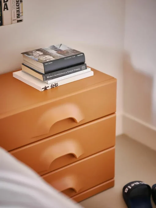 Nachtkastje Ginger oranje met lades